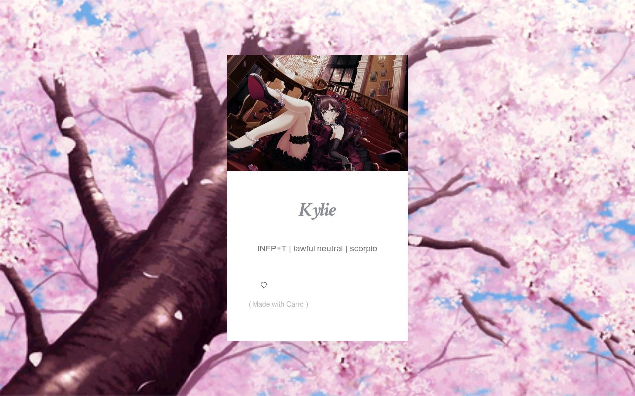 Carrd profile picture for @kylie